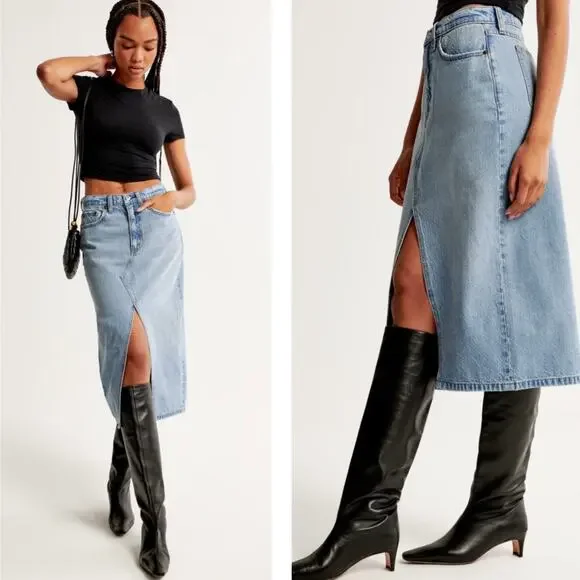 Abercrombie & Fitch | Skirts | Abercrombie Fitch Denim High Rise  display picture 1